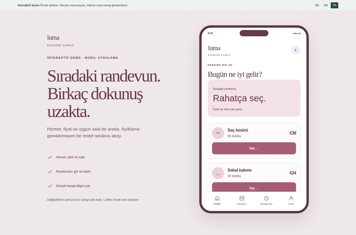 Randevu uygulaması
