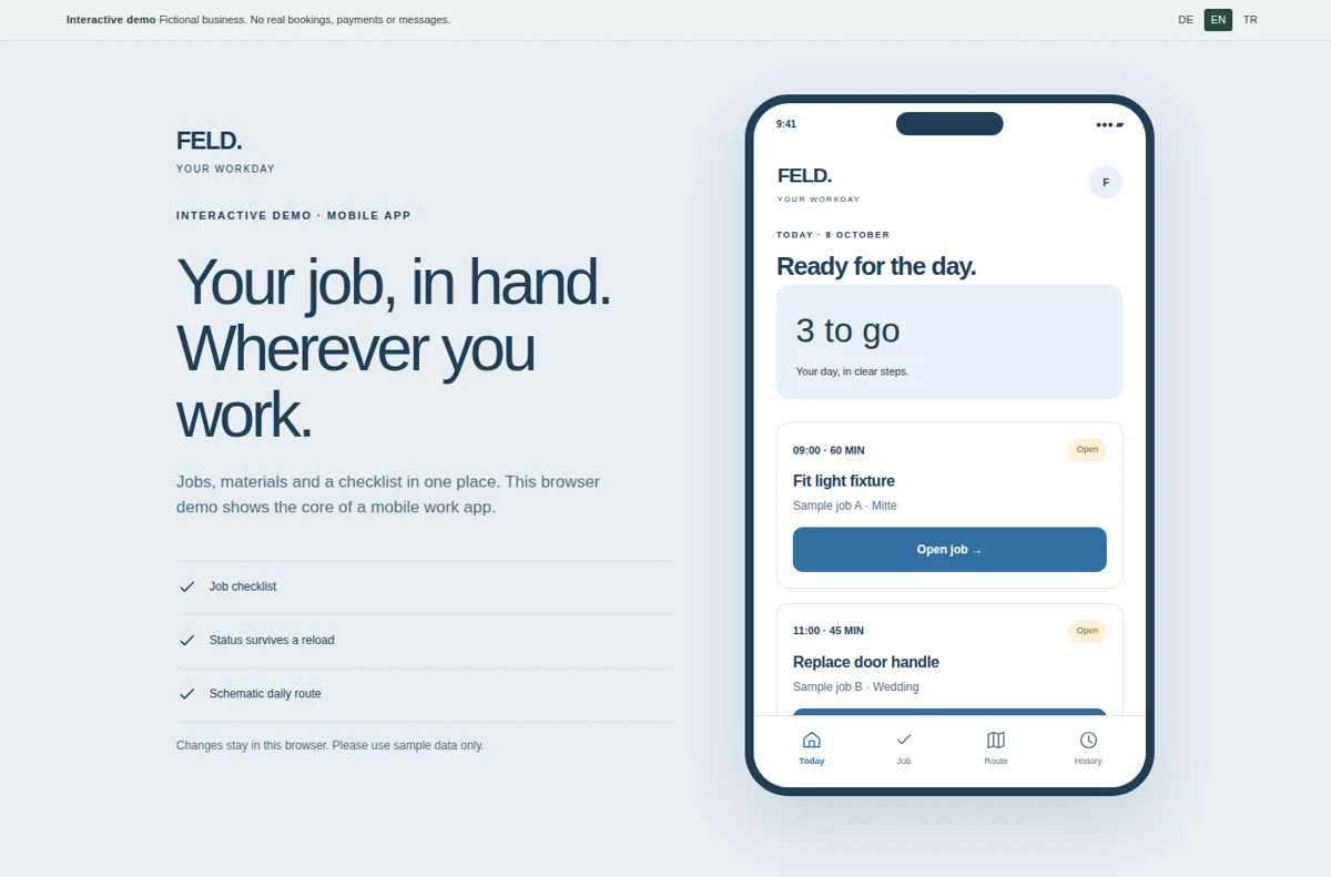 Field service app